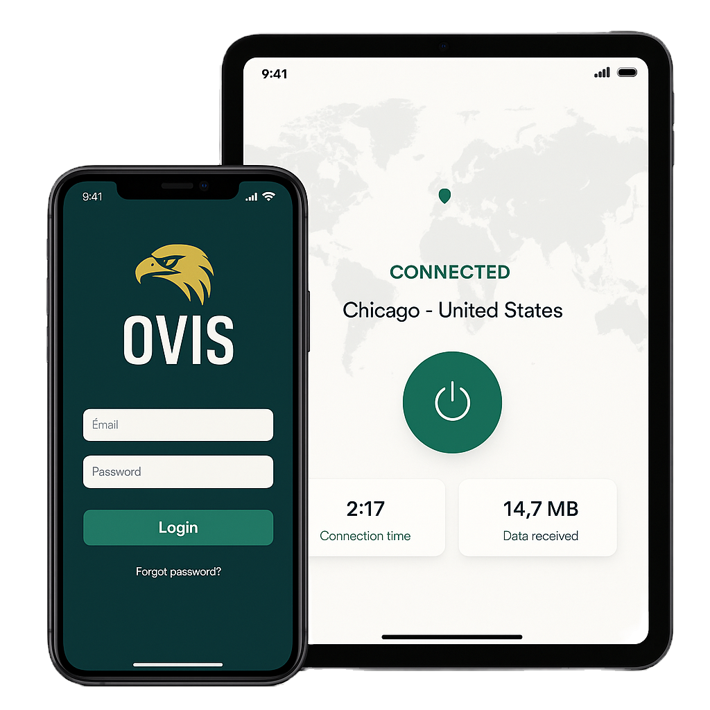OVIS VPN App Display